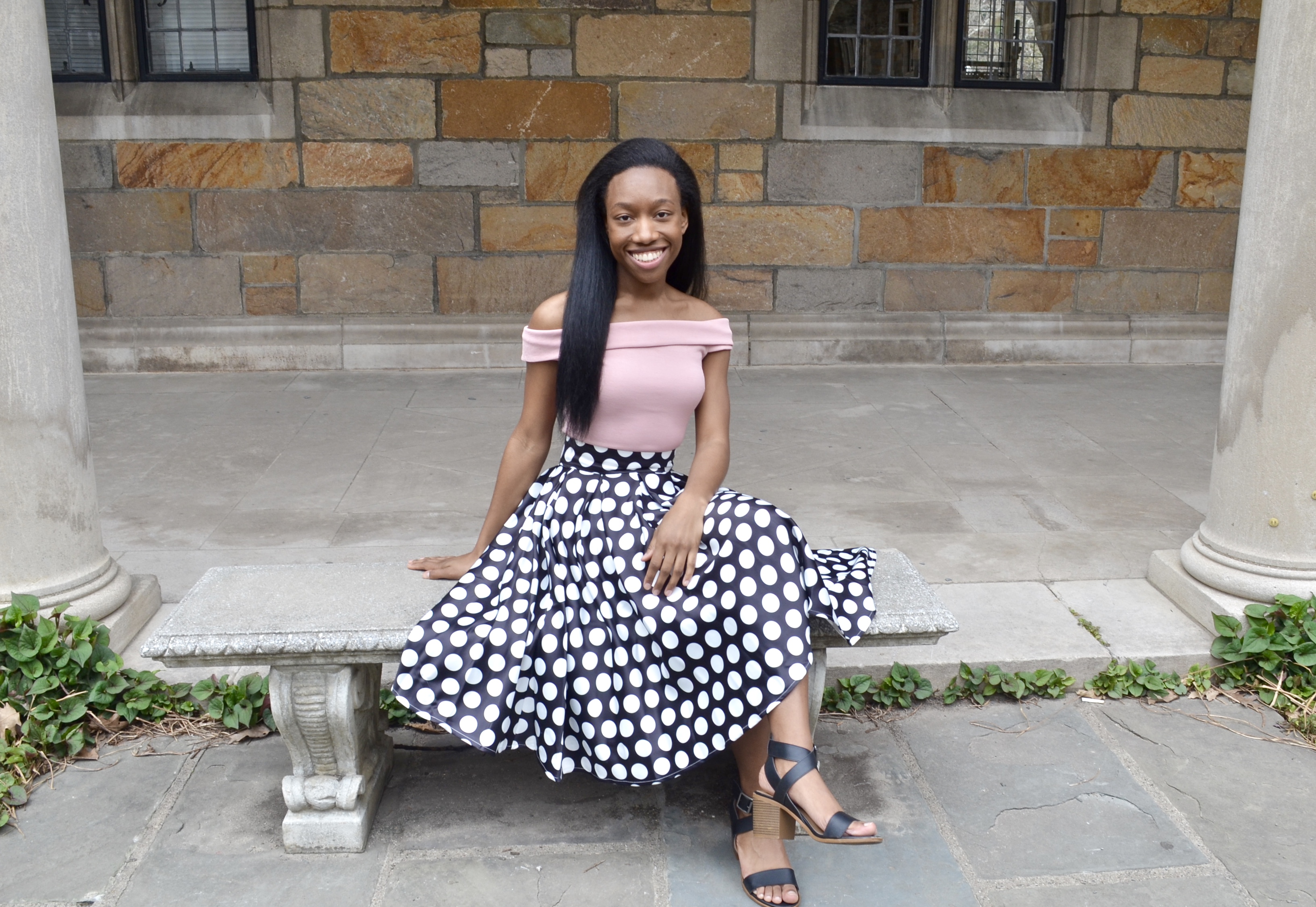 Polka dot skirt 