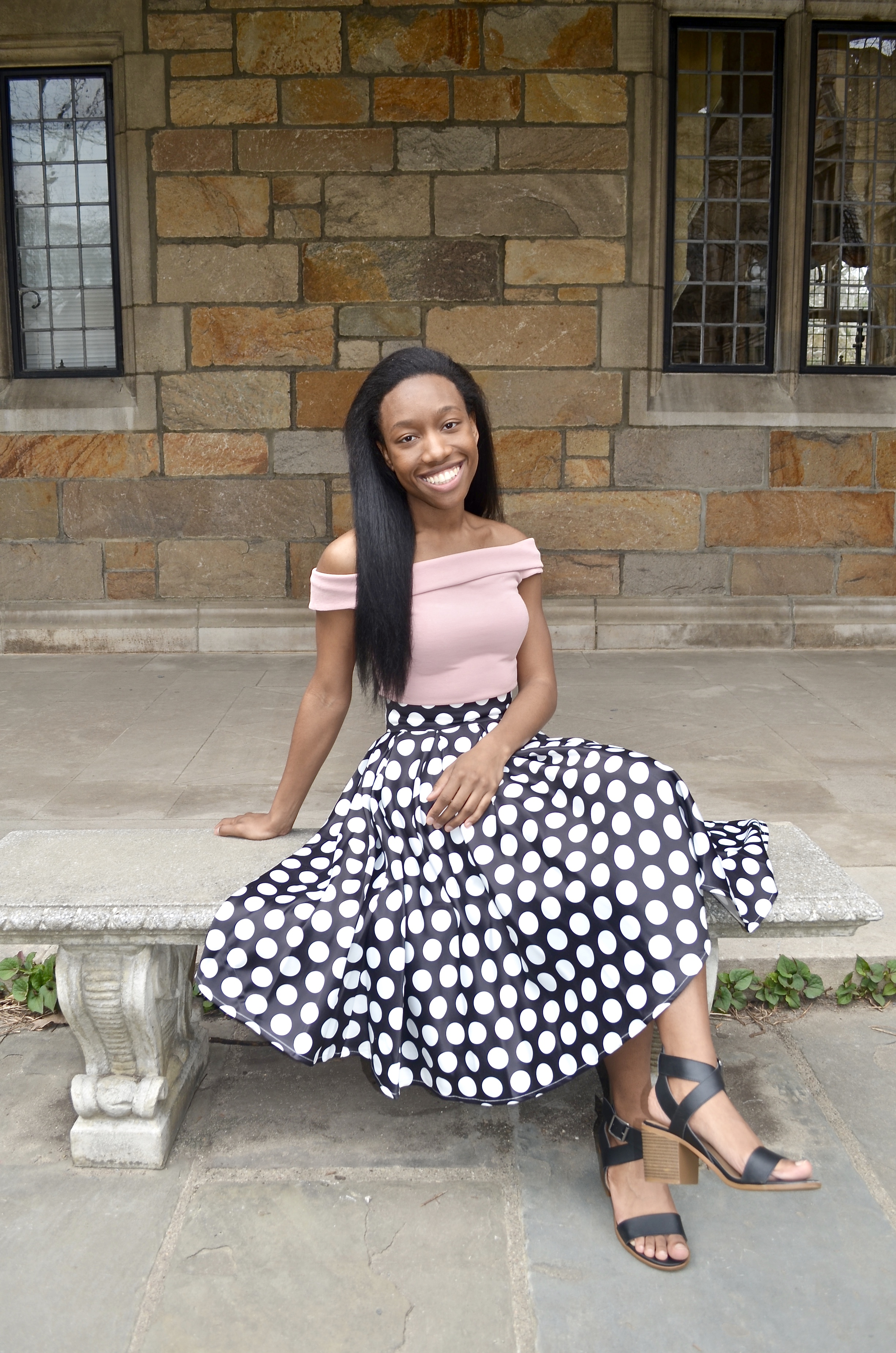 Polka dot skirt 