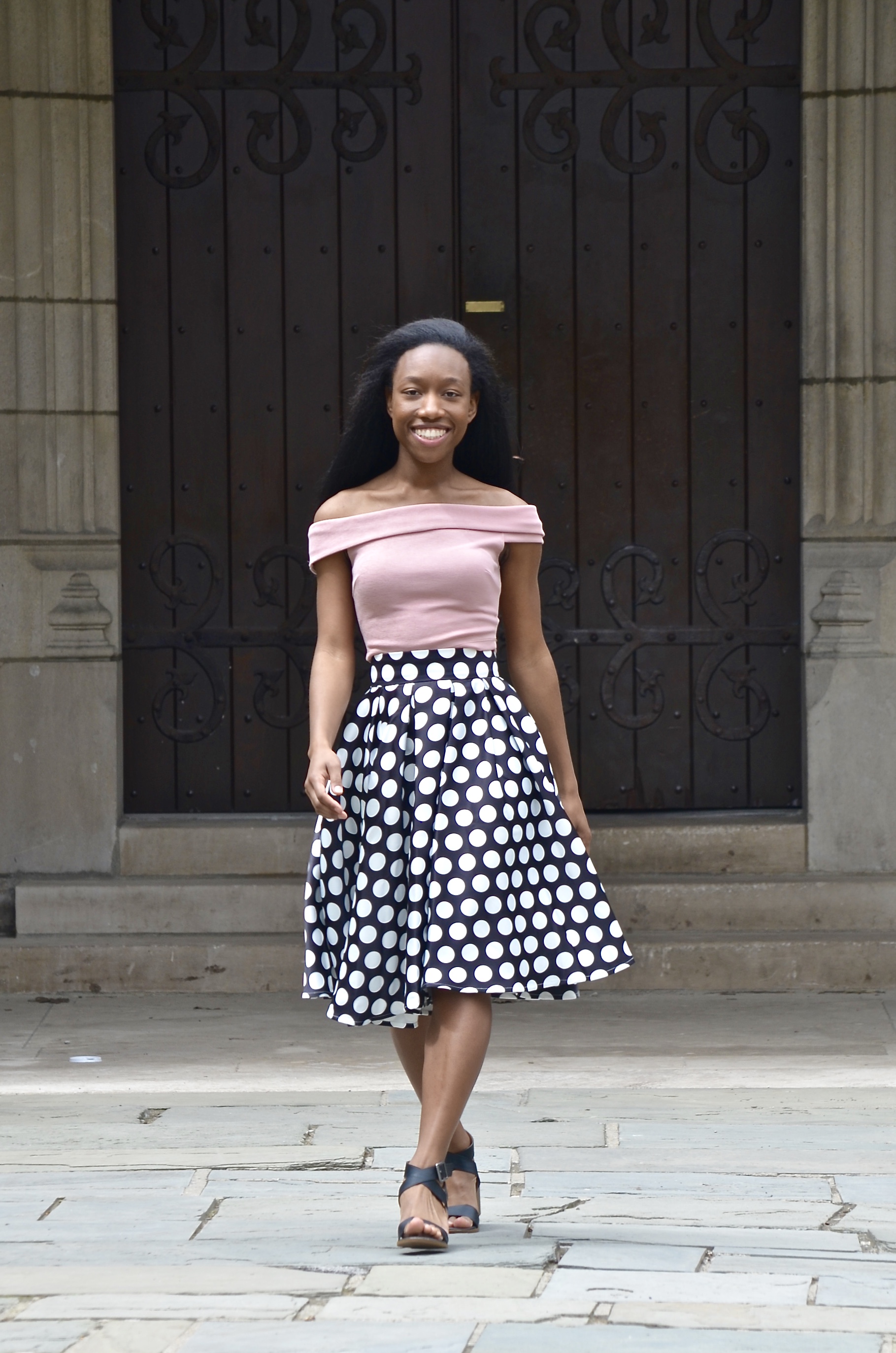 Polka dot skirt