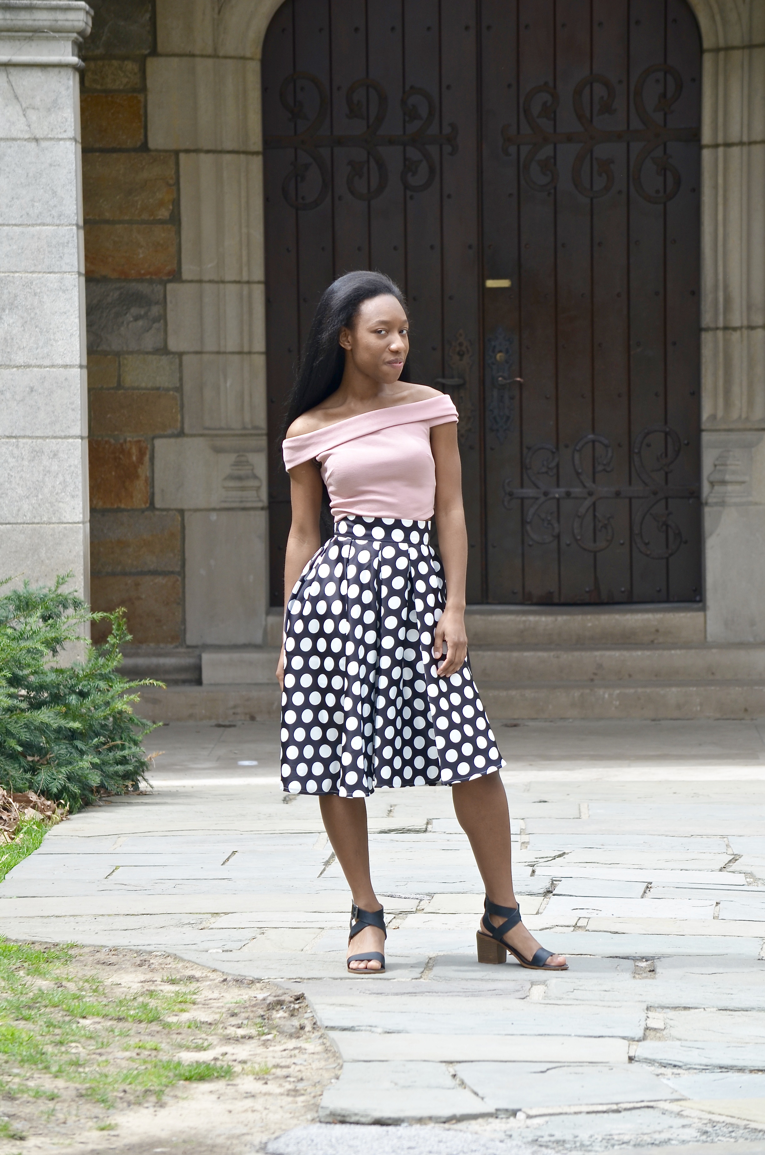 Polka dot skirt