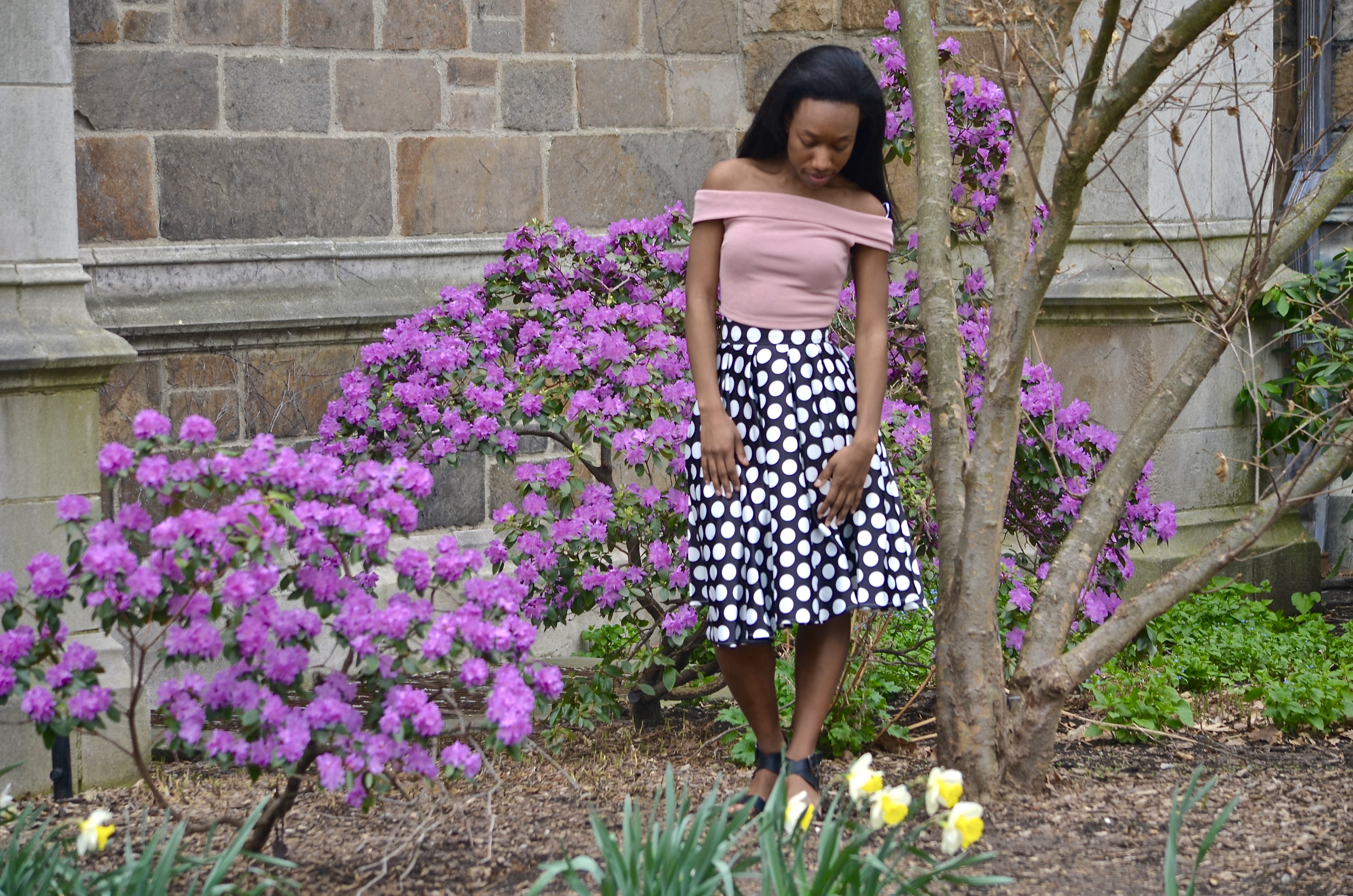 Polka dot skirt 